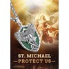 AEONSLOVE 925 Sterling Silver Saint Michael Medal for Men Women