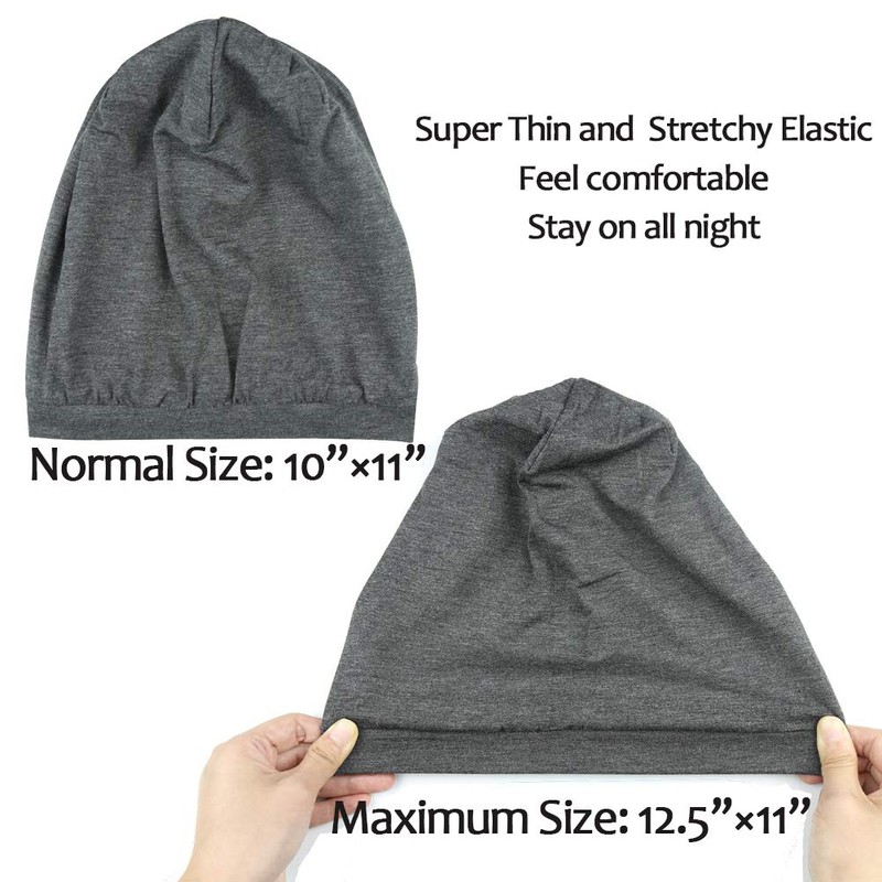 Alnorm Cosy satin lined slouchy beanie cap with soft elastic