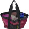 Eastsport Mesh Tote Beach Bag, Black/Red