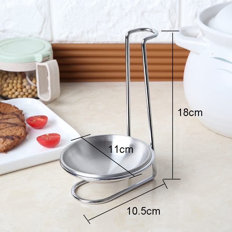 1 Piece Stainless Steel Spoon Rest Holder with Bowl Spoon