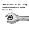 50 PCS 5/16-in 18-8 Stainless Steel Nylon Insert Lock Nut