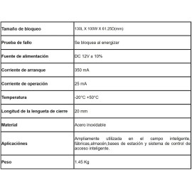 Cerradura Inteligente Anti Impacto. Chapa Yli Abk703bs