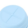 Silicone Air Cooker Pot Round Folded Blue Fryer Liner Tray