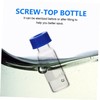 Cabilock 100Pcs Transparent Sample Vials with Screw Top Caps Storage