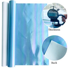 XHT 30 x 135 cm, shiny smooth PU faux leather, for leather bags, fashionable clothing, decorative fabrics, DIY production (light 4)