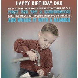 Dad Birthday Card, Funny Dad Birthday Card, Birthday Card for Dad, Happy Birthday Dad Card Funny