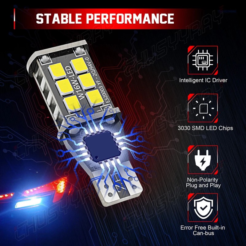 CHUSYYRAY LED 921 Reverse Backup + 2825 License Plate Light