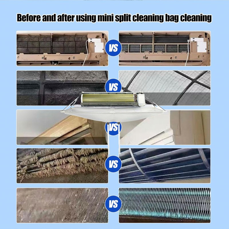 Kikepilm Full Set 20pcsmini Split Cleaning Kit，Mini Split Ac Unit