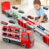Demero Transport Truck Toy with Cars Portable Truck Toy with