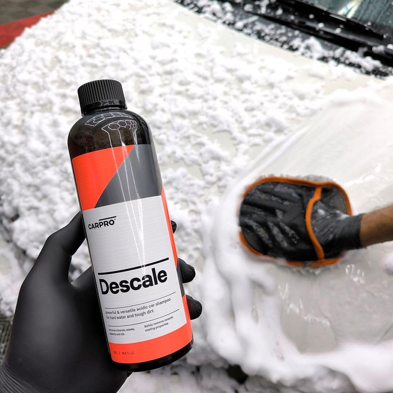 CARPRO Descale Acidic Car Shampoo Wash Concentrate, Removes Minerals, Waxes,