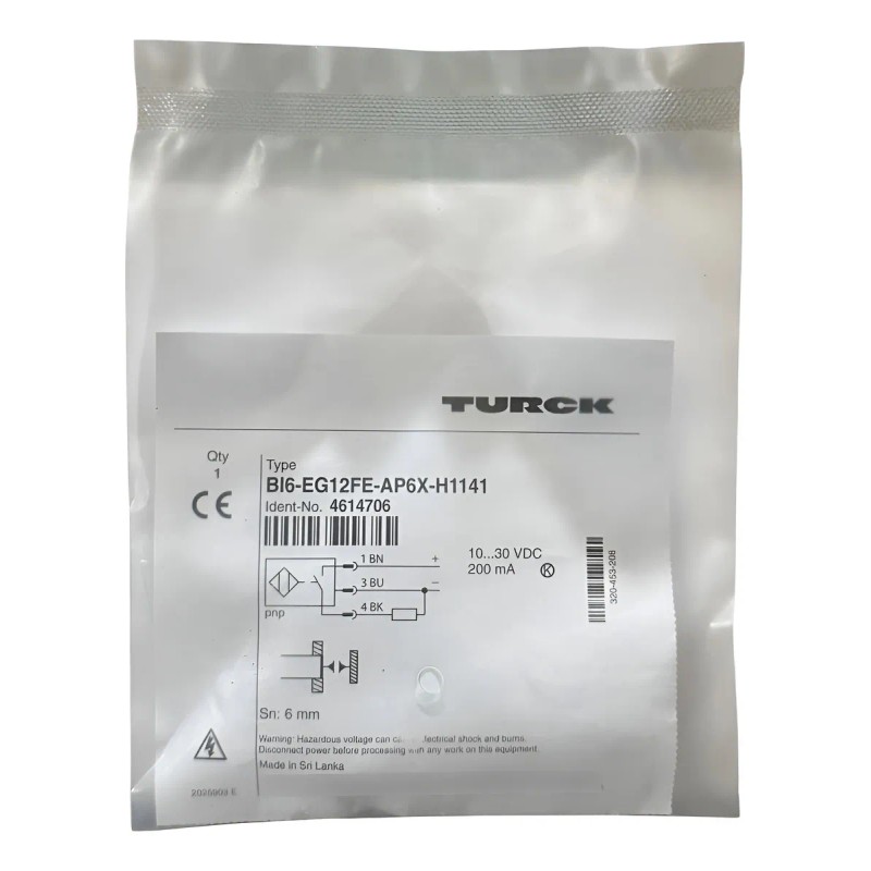 Sensor Inductivo Turck Bi6-eg12fe-ap6x-h1141