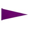 6 ft. Purple Pennant Bicycle Safety Flag with Rear Axle