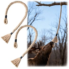 Niantime Deer Attractant Rope for Hunting, 64 Inch Deer Scent Rope Hunting Mock Scrape System, Rigid Hunting Accessories for Deer (2 Pack)