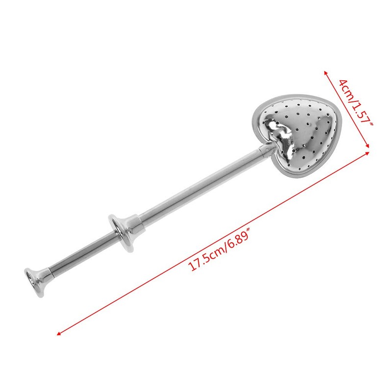 SUCHUANGUANG Heart Shape Stainless Steel Loose Leaf Tea Infuser Spoon