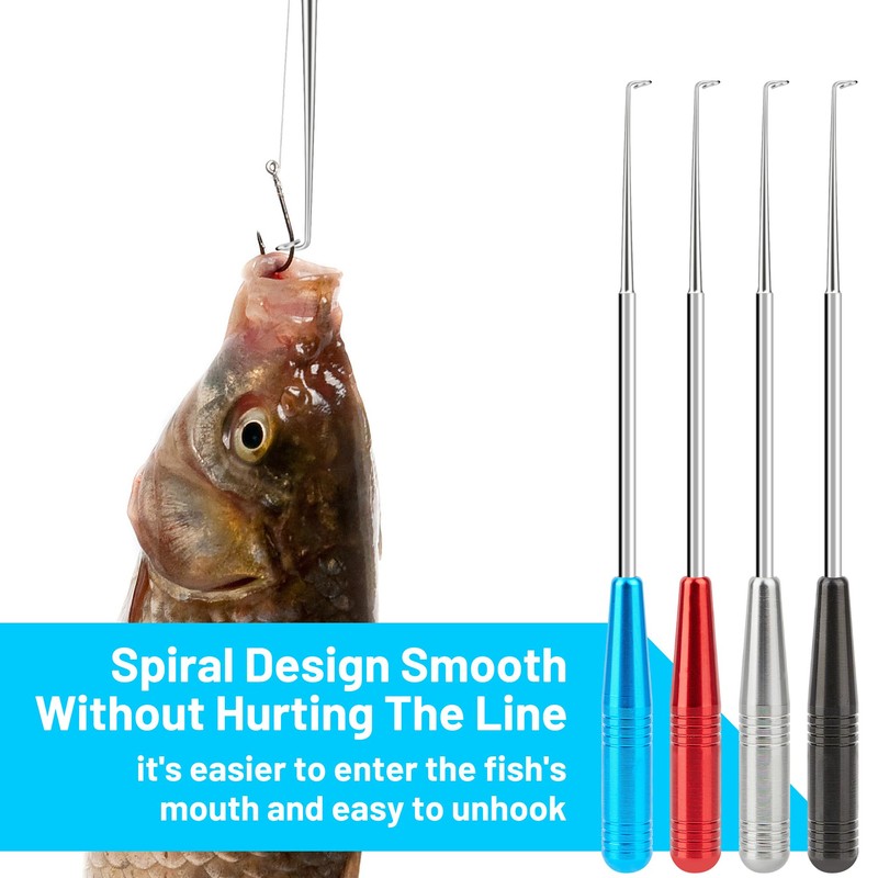 Omoojee Fish Hook Remover Tool, 4PCS Fishing Hook Quick Removal