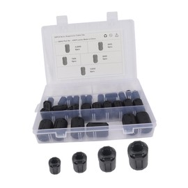 TEHAUX Ferrite Core Filters Noise Protection Wrap 30 Pcs Removable Ferrite Ring Cable Plastic Clip for