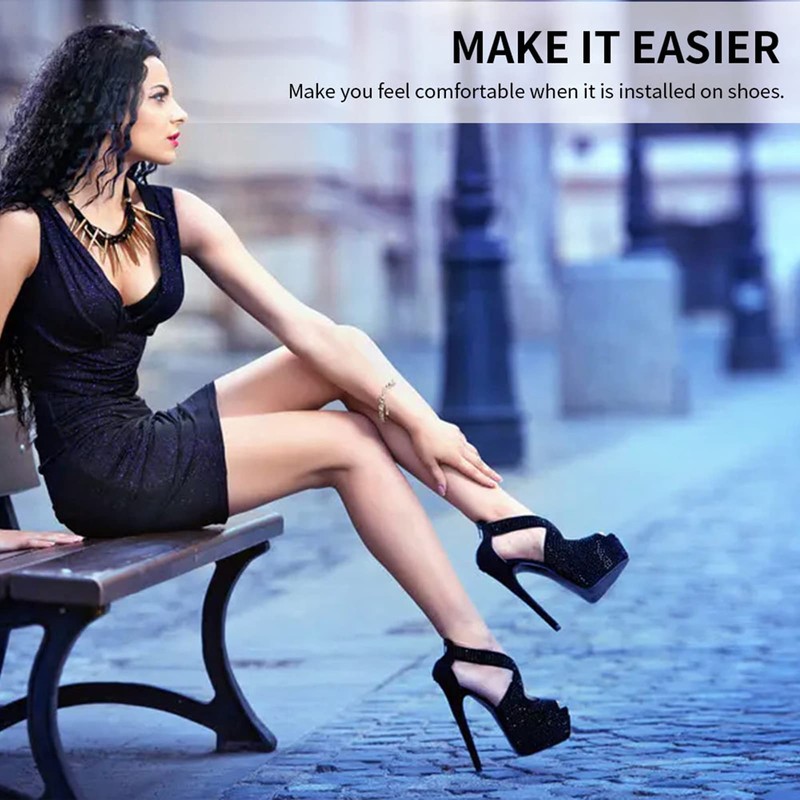 Milltrip High Heel Replacement Tips, 84pcs Non-Slip Heel Protectors for