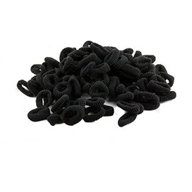 Mytoptrendz® Small Soft Hair Elastics Pony Tail Bobble Hair Bands Hair Tie Kids Girls Hair Accessory- Black