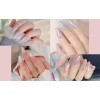 Artdone White Pearl Chrome Nail Powder Iridescent Mirror Pigment