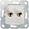 Gira 565103 SAT F Socket Double Gender Changer Fitting Pure