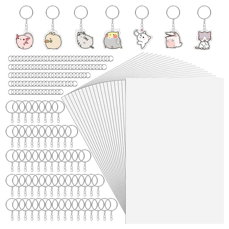 225PCS Shrinky-Dink Kit, Shrink Plastic Sheets Kit with 25PCS Shrinky-Dink