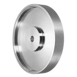 HARFINGTON Diamond Lapidary Wheel 6 Inch x 1 Inch with 1/2" Arbor Hole 400 Grit Jewelry Grinding Wheels, for Stone Marble Gem Glass Ceramics Crystal Cemented Carbide Steel