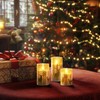 Homemory Christmas Flickering Flameless Candles with Remote Timer, Gold Deer
