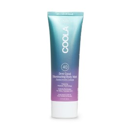 COOLA Organic Dew Good Illuminating Body Melt with SPF 40, Dermatologist Tested Sunscreen that Instantly Illuminates Skin, 3.4 Fl Oz