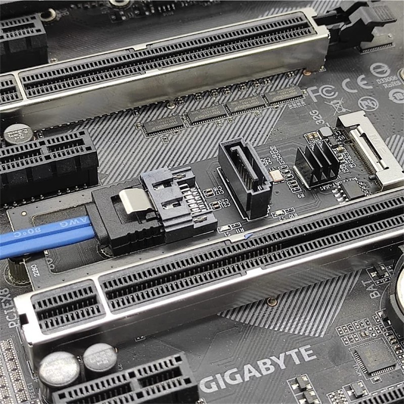 NFHK NGFF Key B+M PCI Express to SATA 3.0 6Gbps