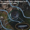 CAMPINGMOON Campfire Trivet Pot Stand Folding 304 Stainless Steel Two