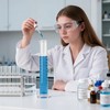TISMART Glass Graduated Cylinder 100ml, Class A Borosilicate 3.3