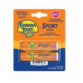 Banana Boat Sport Ultra Lip Balm Sunscreen, SPF 50, Twin Pack