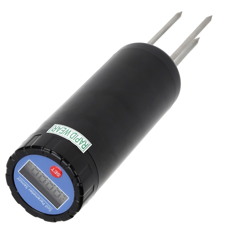 3‑Probe Soil Temperature Tester Portable Soil Humidity Conductivity Meter Garden