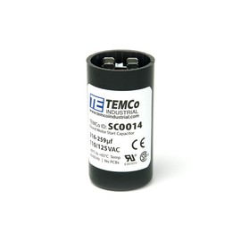 TEMCo Motor Start Capacitor SC0014-216-259 mfd 110-125 V VAC Volt uf Round HVAC AC Electric