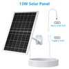 Zivif 13W 5V Solar Panel for Security Cameras, Solar Charger