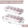 Pack of 2 Egg Boxes, Egg Storage Fridge for 10