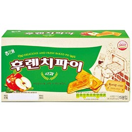Haitai French Pie 64 Layer Pie with Jam | 15 Pies per Container | Korea's most popular snack (Apple)