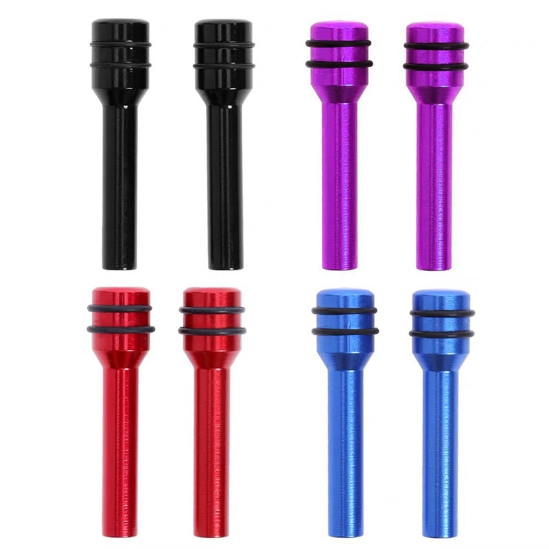 qboonpt 4 PCS Car Door Lock Knobs, Aluminum Alloy Inner