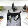 15inch Undermount Bar Sink Black -VOKIM 15 x18 Small Kitchen