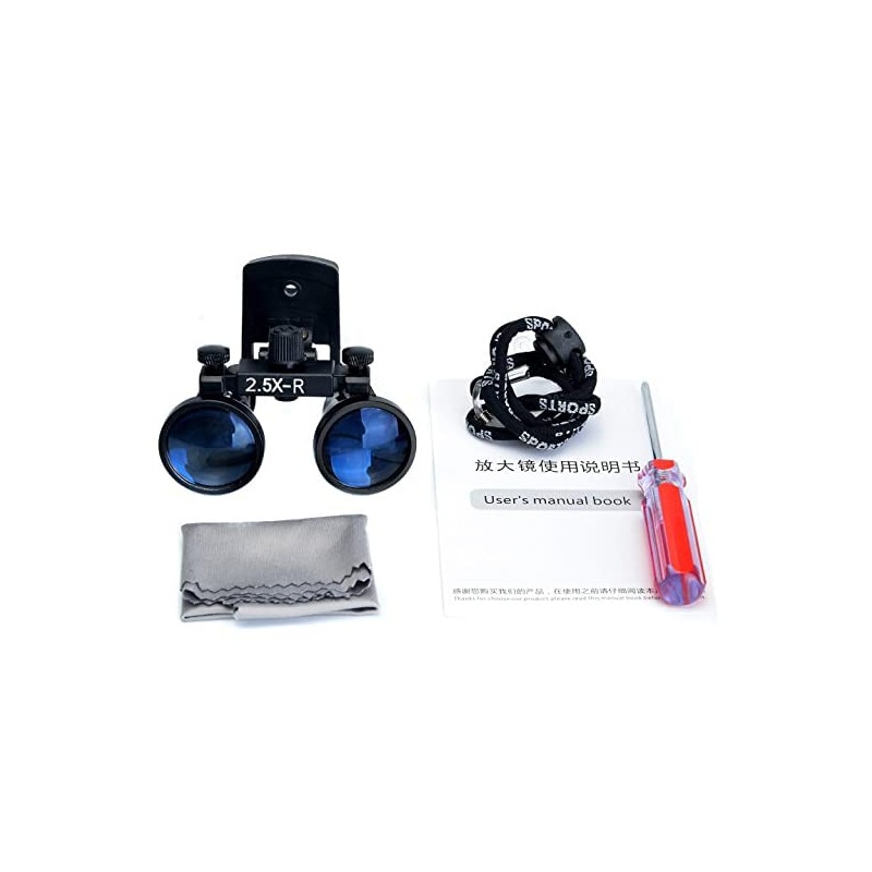 Global-Dental Binocular Surgical Loupes Glasses Magnifier Plastic Clip for All