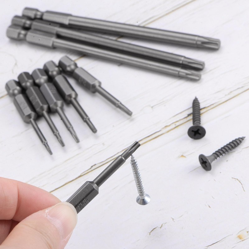 sourcing map 14pcs T10-T40 Star 5 Point Screwdriver Bit Set
