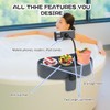 Lanathel 3-in-1 Adjustable Hot Tub Tray Table with 360° Rotation
