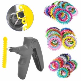 Ligaduras De Ortodoncia Dentales Multicolores, Bandas De Goma, Juntas Tóricas De Ortodoncia Con Forma De Gato, Flor Y Ratón, 1000 Unidades Para Clínicas, Hogares Y Salones De Belleza (Estilo A