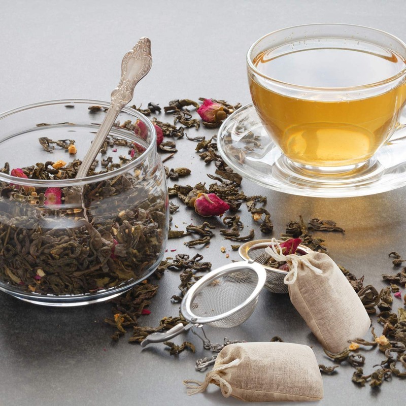 LUCKYBEE Tea Bags Disposable Empty Bags Fabric Filter with Tea