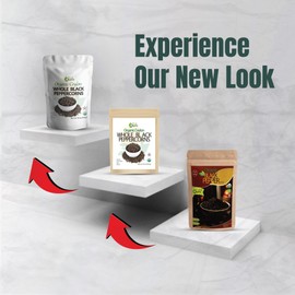 True Organic Black Peppercorns, 1 lb, Steam Sterilized, USDA & Kosher Certified, Premium Grade, Gluten-Free Non-GMO Peppercorns Whole, Perfect for Grinder Refill [ Bulk, 16 oz ]