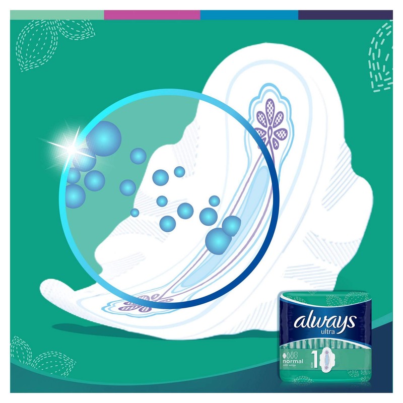 Always Ultra Normal Binden (mit Flügeln) Größe: 1, 8er Pack