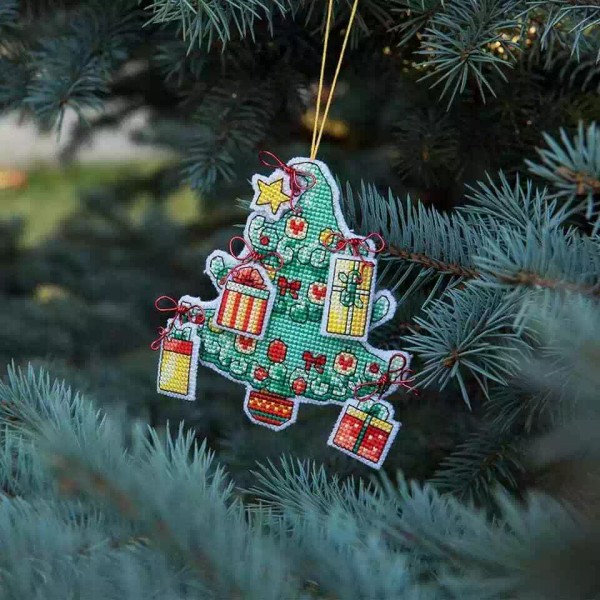 Charivna Mit Christmas tree toy cross-stitch kit T-05C Set of