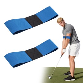 SAIIURV 2 Pieces Golf Swing Trainer for Arms, Golf Swing Trainer Aid, Arm Corrector Golf Swing, Improve Your Swing Posture, Swing Trainer Wrist for All Golfers, Beginners (Blue)