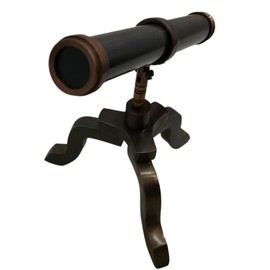 Handcrafed Antique Brass Working Telescope W/Brass Stand Maritime Adjustable Scope Decor Unique Vintage Look Desktop Decorative Showpiece Brass Tripod Telescope Home & Office Decor