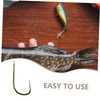 BESPORTBLE 50pcs Barbless Fishing Hooks Fish Hooks for Competitive Fishing